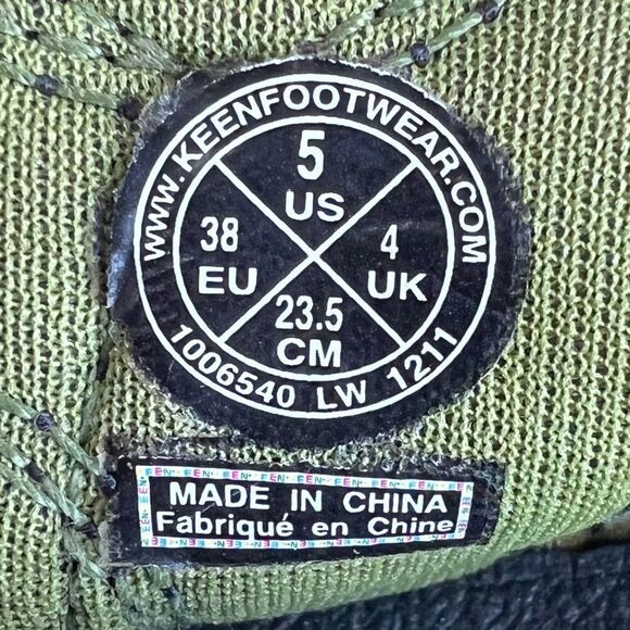 Keen NEWPORT H2 Youth Kids Black Lime Green Waterproof Sandals Size 5 - Picture 12 of 15